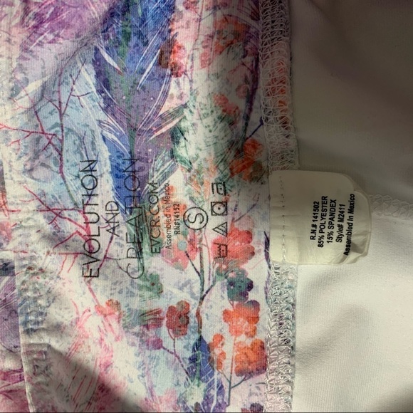 Evolution And Creation Crop Leggings Sz S Boho - Picture 4 of 5